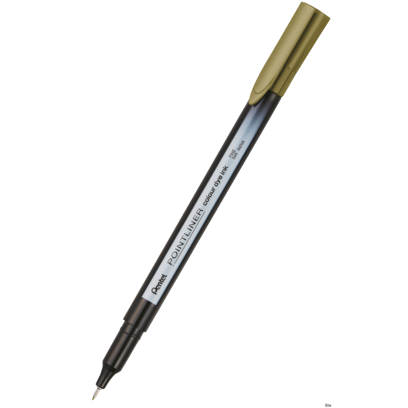 Cienkopis PENTEL Pointliner Colour złoto-brązowy S40-E4 z tuszem na bazie wody