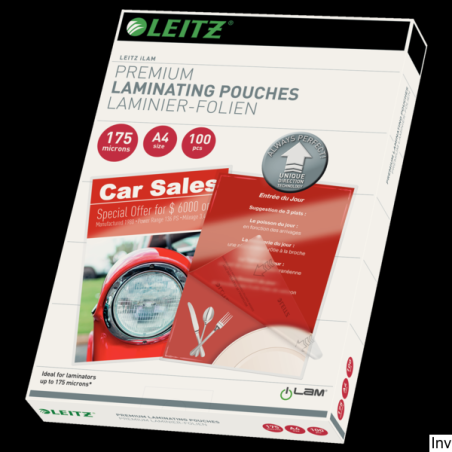 Folia do laminacji Leitz UDT A4 175 mikronów, 100 sztuk
