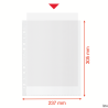 Koszulka groszkowa A4 MAXI 70 mic. 50 sztuk Recycled Premium PP Esselte