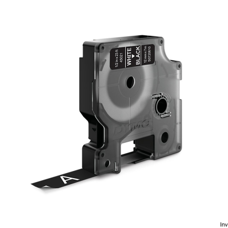 Zamiennik taśmy DYMO D1 12mm x 7m czarny nadruk na białym tle S0720530