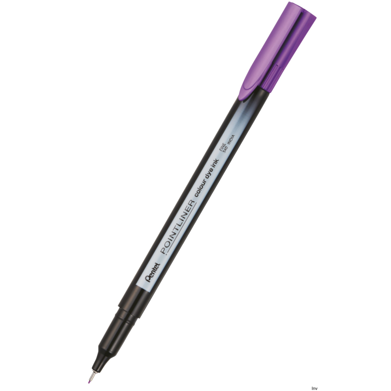 Cienkopis PENTEL Pointliner Colour liliowy z tuszem na bazie wody