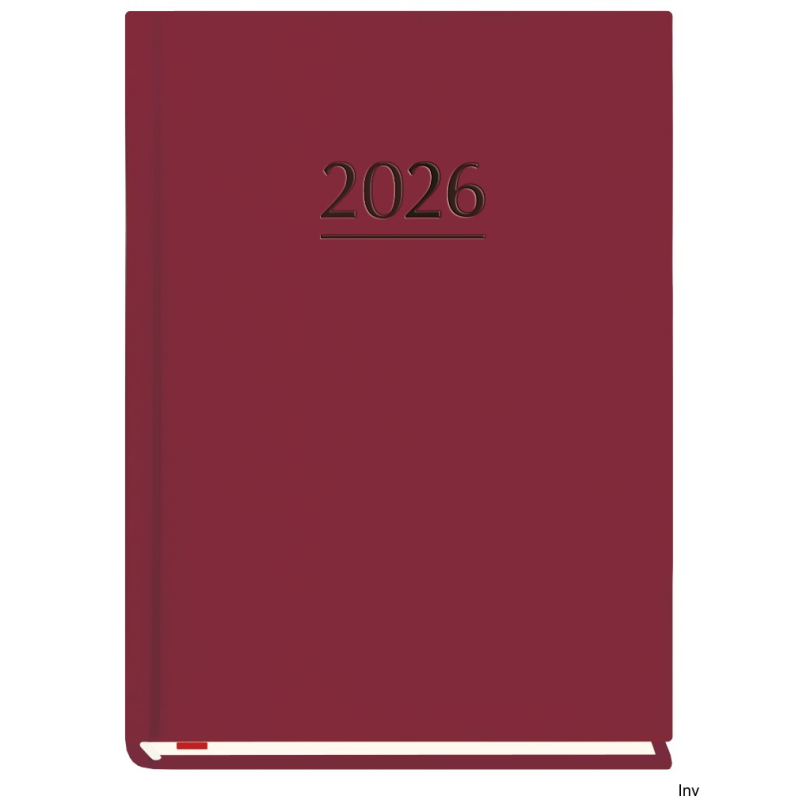 Terminarz MARTA B6 2025 wiśnia Michalczyk i Prokop 120x165mm kalendarz 1 tydzień na 2 stronach