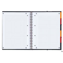 Kołonotatnik A4 80 kartek kratka z teczką Oxford Organiserbook International 100102777