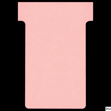 Karteczki T-Card Nobo, rozmiar 2, różowe, 100 sztuk