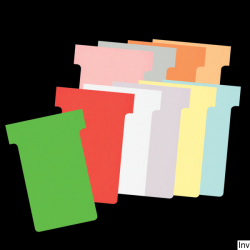 Karteczki T-Card Nobo, rozmiar 2, różowe, 100 sztuk