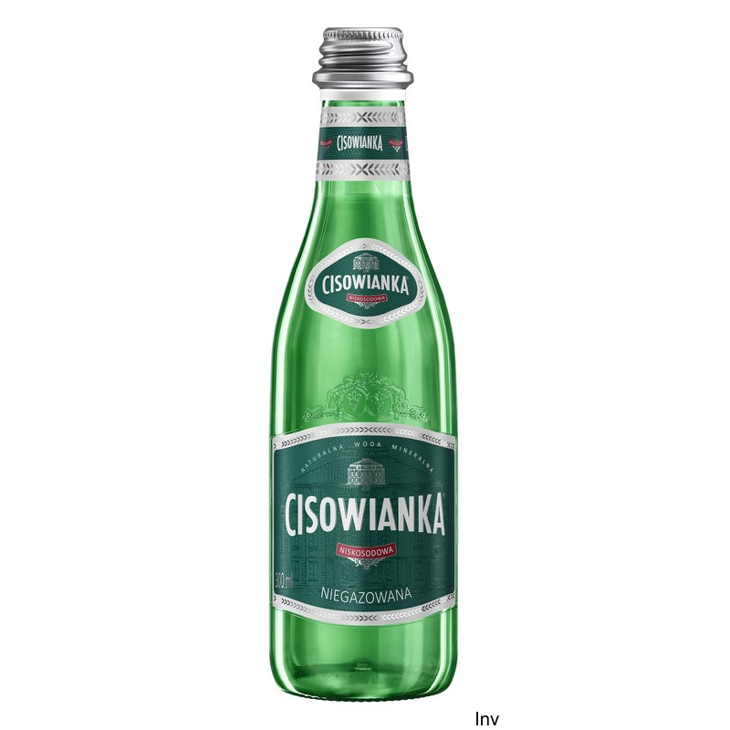 Cisowianka woda mineralna niegazowana 0,3l szklana butelka, opakowanie 24 sztuki