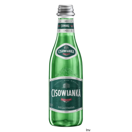 Cisowianka woda mineralna niegazowana 0,3l szklana butelka, opakowanie 24 sztuki