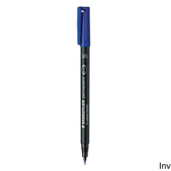 Foliopis permanentny Staedtler Lumocolor S313 niebieski, zestaw 4 sztuk