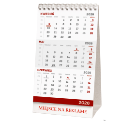 Kalendarz stojący trójdzielny KB038B Mix 2026 Wokół Nas
