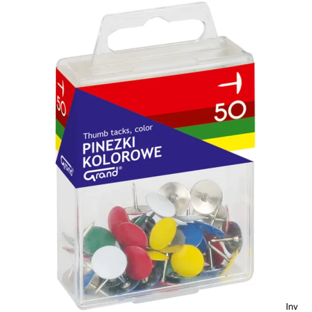 Pinezki kolorowe Grand 50 sztuk T4 110-1115