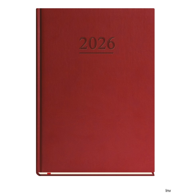Terminarz Uniwersalny A4 2025 bordowy Michalczyk i Prokop T-218V-B kalendarz tygodniowy z notatkami