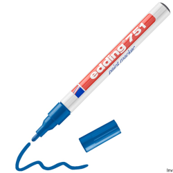 Marker lakierowy Edding 751 niebieski 1-2 mm okrągła końcówka