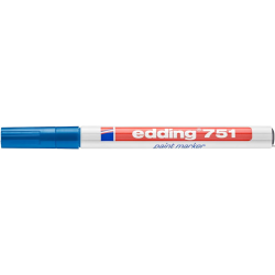 Marker lakierowy Edding 751 niebieski 1-2 mm okrągła końcówka