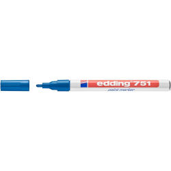 Marker lakierowy Edding 751 niebieski 1-2 mm okrągła końcówka