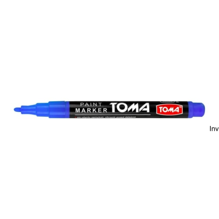 Marker olejowy Toma TO-441, niebieski, cienka fibrowa końcówka 1,5 mm