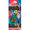 Kredki ołówkowe trójkątne Maped Color'Peps MONSTER 12 sztuk czarne
