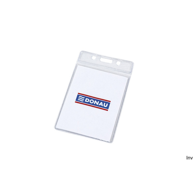Identyfikator Biella miękki 68x108mm transparentny z otworem do przypięcia 8342001PL-00
