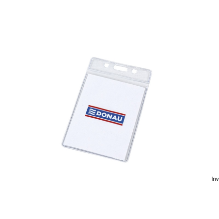 Identyfikator Biella miękki 68x108mm transparentny z otworem do przypięcia 8342001PL-00