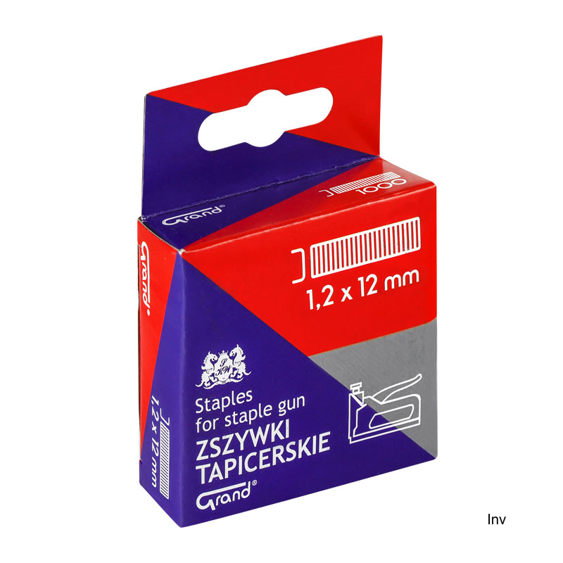 Zszywki do zszywacza tapicerskiego 1.2x12 mm, 1000 sztuk