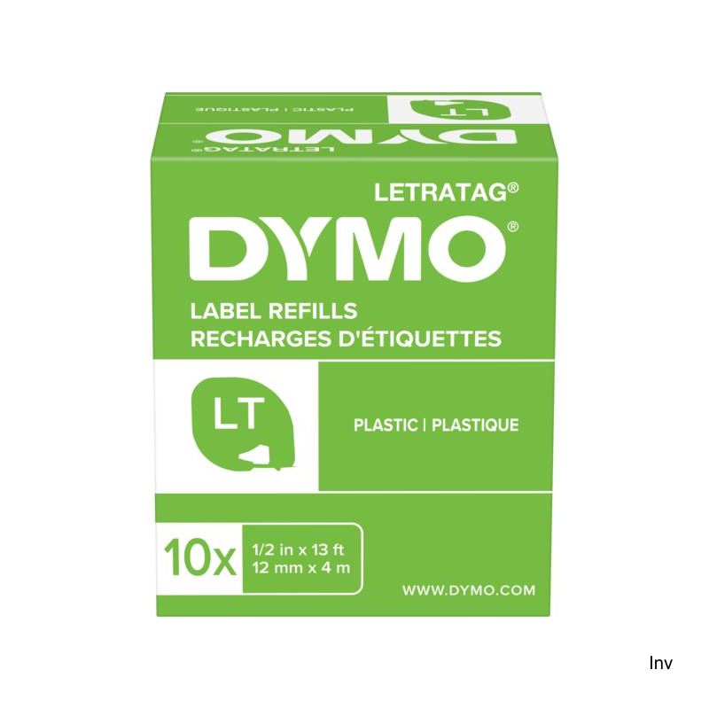 Taśma Dymo 12mm/4m plastikowa biała S0721660