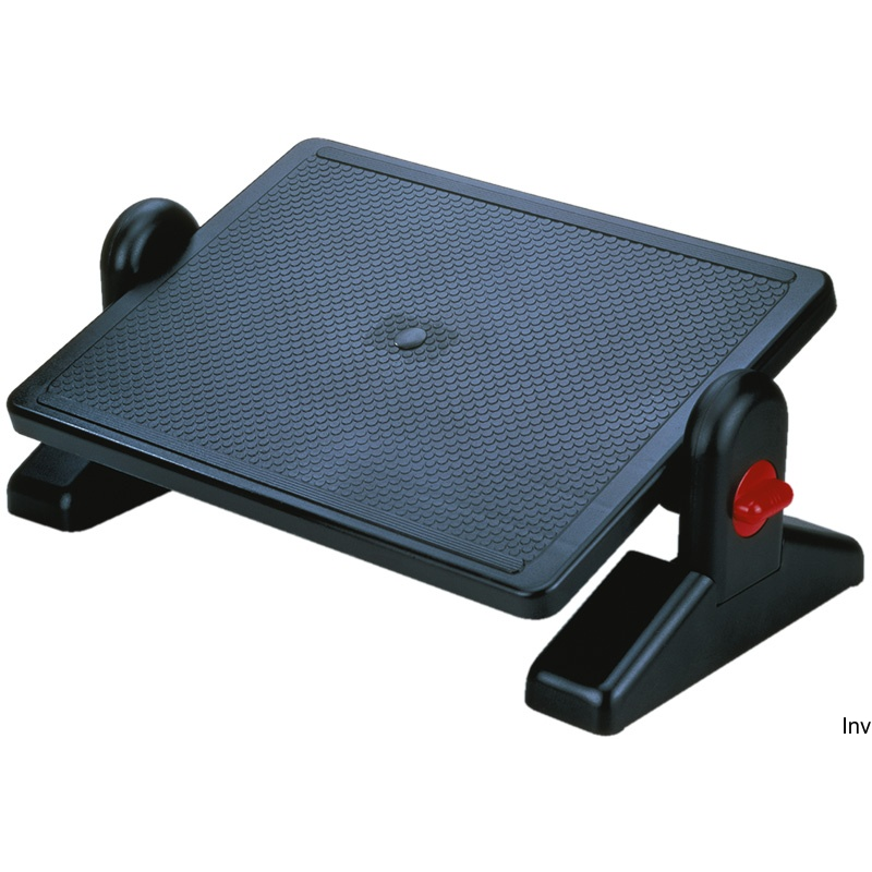 Podnóżek Q-CONNECT regulowany 450x310mm czarny, wysokość 115-185mm, kąt nachylenia 0-35°