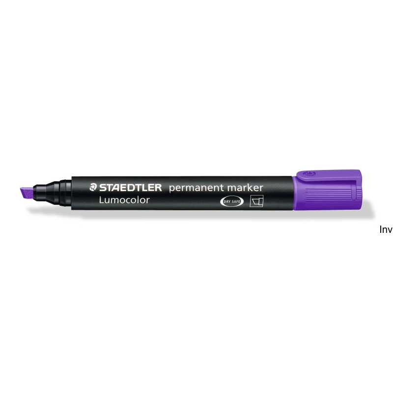 Marker wodoodporny Staedtler Lumocolor S 350-6, ścięty, fioletowy, 10 sztuk