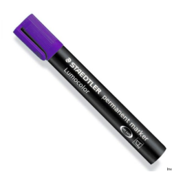 Marker wodoodporny Staedtler Lumocolor S 350-6, ścięty, fioletowy, 10 sztuk