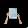 Folder Leitz Combifile usztywniony niebieski przezroczysty 200 mic. 3 sztuki