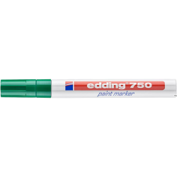 Marker lakierowy Edding 750 zielony 2-4 mm końcówka okrągła do oznaczania powierzchni