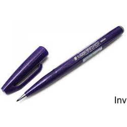 Pisak pędzelkowy do kaligrafii fioletowy 5 mm Pentel SES15-V