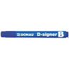 Marker Donau D-SIGNER niebieski okrągły 4 mm, tusz nietoksyczny, do 72 godzin bez wysychania, długość linii 200 m