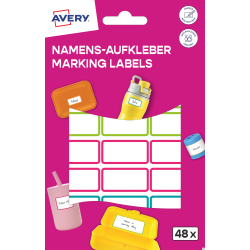 Avery Zweckform Naklejki do oznaczania 15 x 32 mm, 48 sztuk, kolorowe ramki