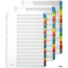 Oxford Przekładki kartonowe MYLAR A4 alfabetyczne A-Z kolorowe 170 g/m² 1 komplet