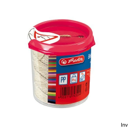 Sznurek Herlitz Pack-O-Mat 120 m w pojemniku z nożem odcinającym i spinaczem