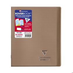 Zeszyt Koverbook Clairefontaine 17x22 cm w kratkę, 48 kartek, mix kolorów, okładka z PP