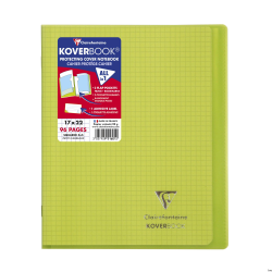 Zeszyt Koverbook Clairefontaine 17x22 cm w kratkę, 48 kartek, mix kolorów, okładka z PP