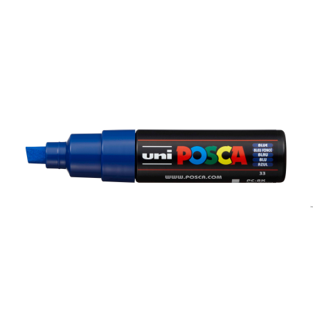 Marker Uni PC-8K niebieski do pisania i malowania po różnych powierzchniach, grubość linii 8 mm