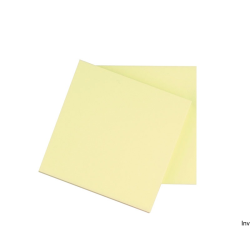 Bloczek samoprzylepny Q-CONNECT, 76x76 mm, jasnożółty, 100 sztuk, gramatura 70 gsm