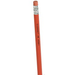 Ołówek drewniany HB z gumką Q-CONNECT, lakierowany, czerwony, długość grafitu 175 mm
