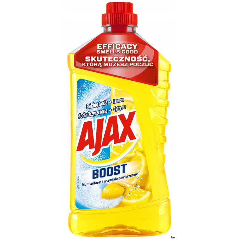 Ajax Płyn do mycia podłóg BOOST SODA 1l Cytryna