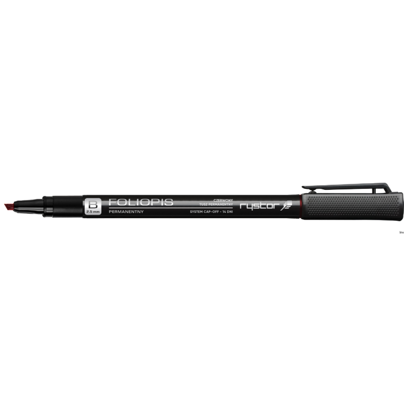 Foliopis permanentny Rystor FB-25 czerwony 2,5 mm