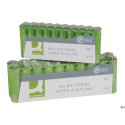 Baterie alkaliczne Q-CONNECT AA LR06 1,5V 20 sztuk zielone