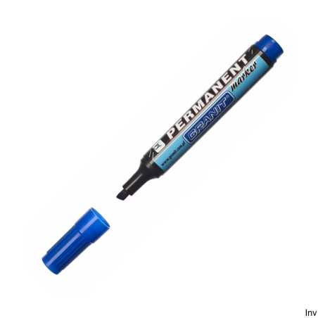 Marker wodoodporny niebieski ścięty Granit G96/G861 (10 sztuk)