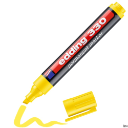 Edding marker permanentny ścięta końcówka 1-5 mm żółty