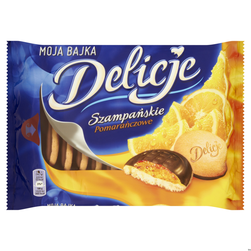 Wedel Ciastka DELICJE Szampańskie pomarańcza 294g