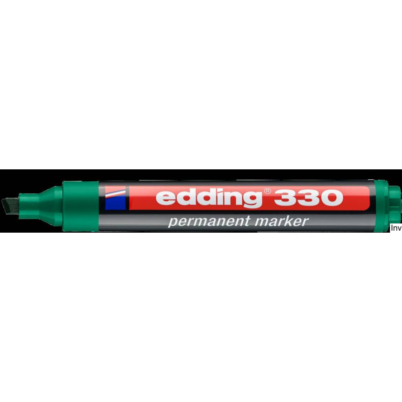 Edding Foliopis 330-4 zielony z końcówką ściętą, niezmywalny, 1-5 mm, do różnych powierzchni