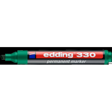 Edding Foliopis 330-4 zielony z końcówką ściętą, niezmywalny, 1-5 mm, do różnych powierzchni