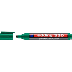 Edding Foliopis 330-4 zielony z końcówką ściętą, niezmywalny, 1-5 mm, do różnych powierzchni