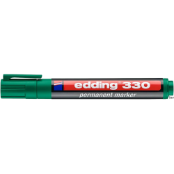 Edding Foliopis 330-4 zielony z końcówką ściętą, niezmywalny, 1-5 mm, do różnych powierzchni