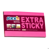 Notes sam EXTRA STICKY 76x127 mm różowy neon 90 kartek samoprzylepny